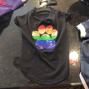 Colorful dog print top for dogs